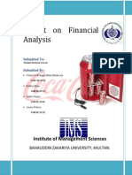Financial Analysis of Coca Cola in Pakistan