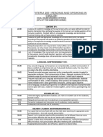 Oral Exam Criteria 2051 Reading and Speaking in English