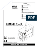 Geminis Plus: Manual de Operacion