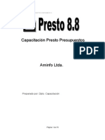 Manual Presto 8.8 en Español