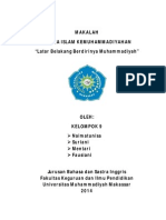 AIK - Latar Belakang Berdirinya Muhammadiyah PDF