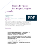 Budín de zapallo y pasas con harina integral