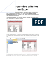 Buscar Por Dos Criterios en Excel