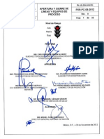 PC08 Apertura y Cierre de Líneas y Equipos de Proceso