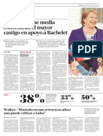 Mujeres y Clase Media Concentran El Mayor Castigo en Apoyo A Bachelet