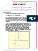 Soil Mechanics Analysis Pressure Distribution: Learning Objectives: 1. Determine Pressure Distribution For Applied Loads