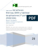 DV00103A Calidad Del Software Metricas Cmmi y Fiabilidad de Aplicaciones