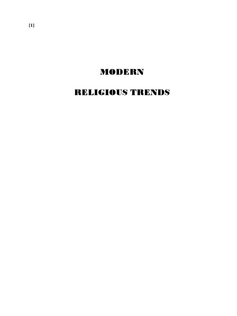 Modern Religious Trends - L.H Christian (1941) | PDF