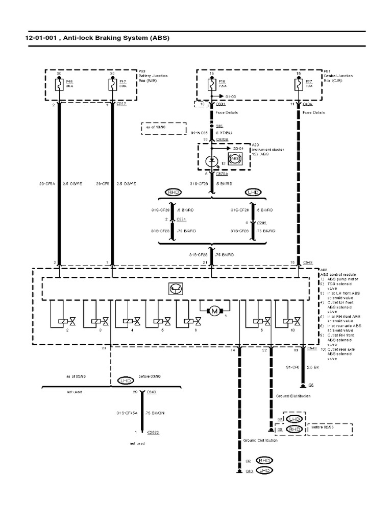 Ford Scorpio Diagrams PDF Fuel Injection Anti Lock Braking, 50 OFF