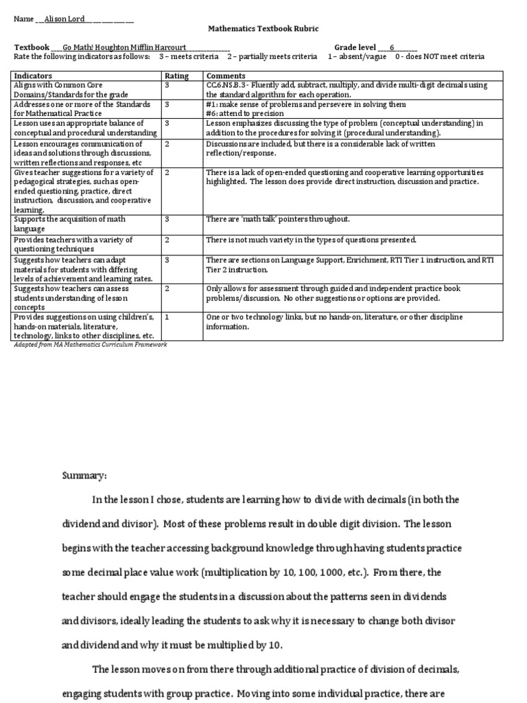Literature review rubric psychology image