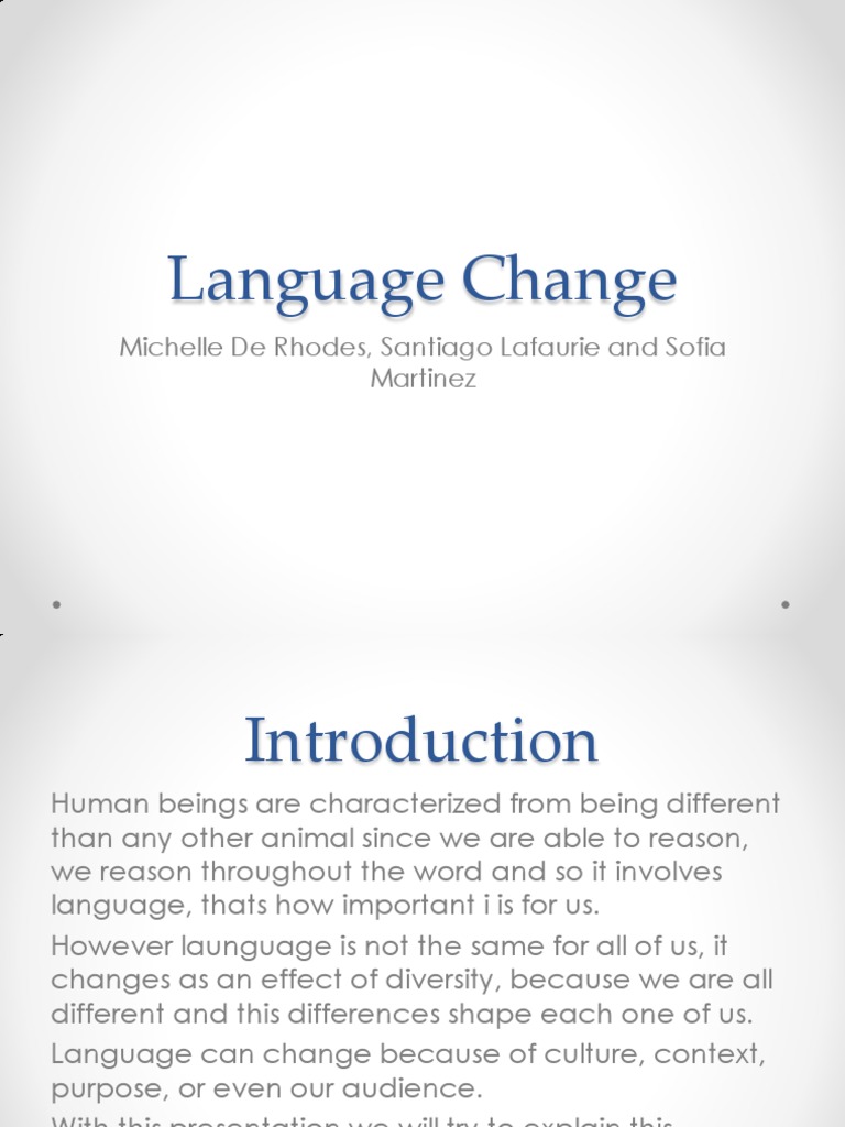 Language Change in Film Analysis | PDF | Linguistics | Languages