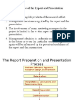 Importance of The Report and Presentation