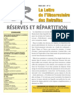 RÉSERVES ET RÉPARTITION dans 