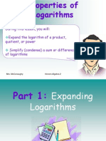 8-4 Properties of Logarithms Lecture