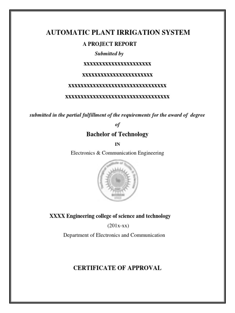 Automatic Plant Irrigation System Using RTC | PDF