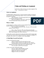 argumentative essay claim guidelines