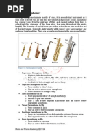 A Guide To Saxophone For Dummies