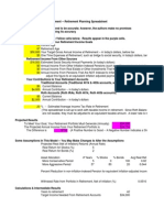 Retirement Planning Spreadsheet