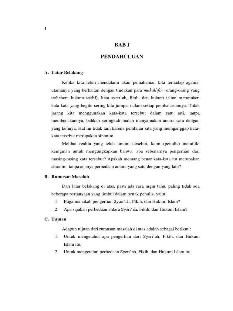 Pengertian Fiqh Syariah Dan Hukum Islam Pdf