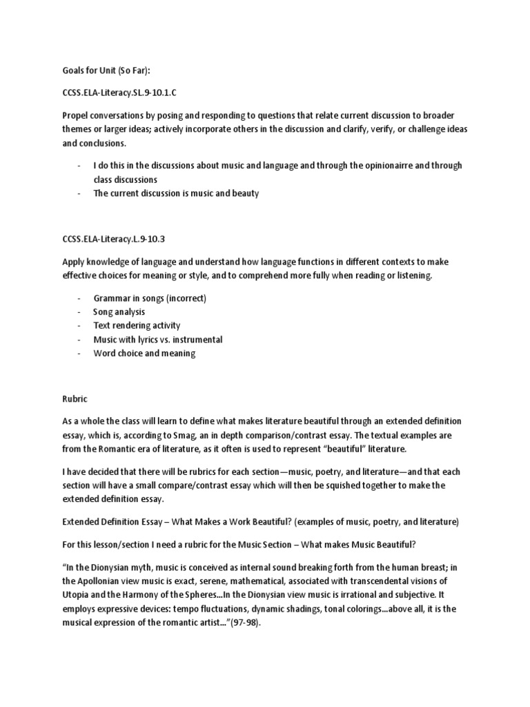 Example of rationale essay on goals picture