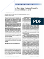 Controlled Studies of Disorders Treatment And: An Overview of Anxiety in Children Adolescents