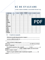 Proba de Evaluare Stiinte - r2 - Test