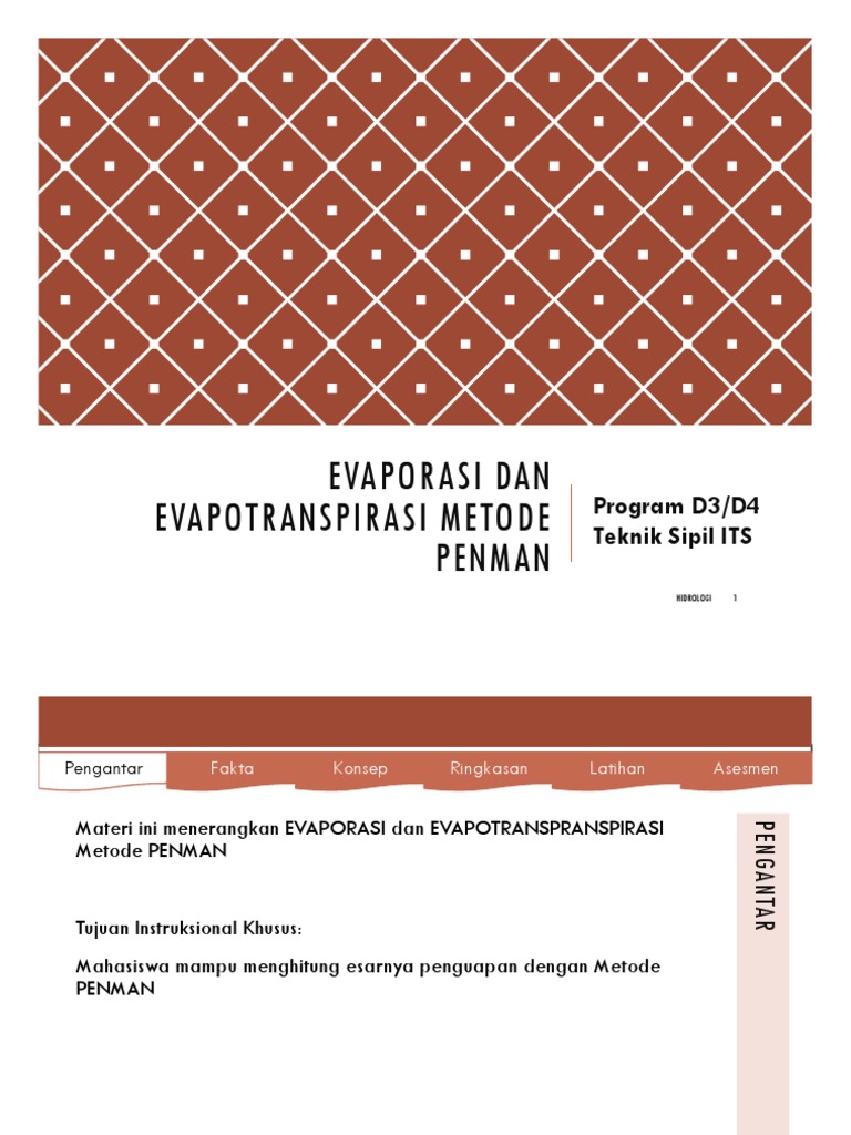 Perhitungan Metode Penman