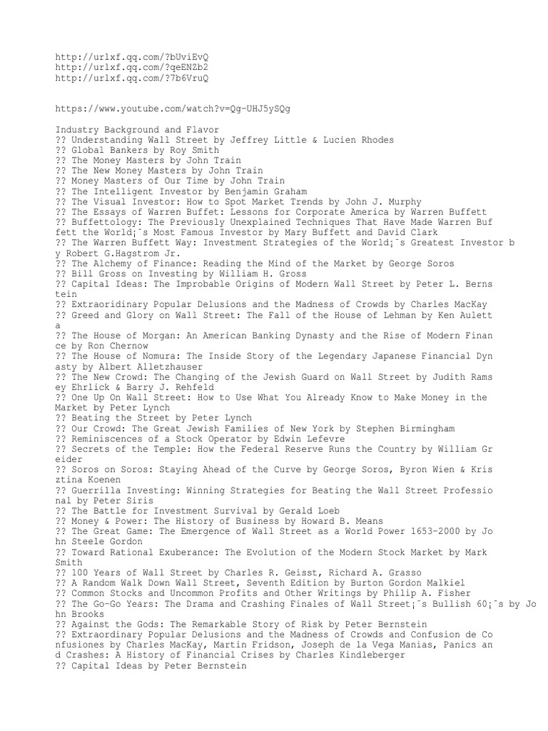 New PDF Wall Street Option (Finance)