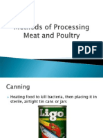 Methods of Processing Meat and Poultry