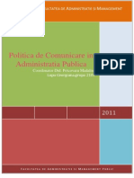 Politica de Comunicare in Administratia Publica