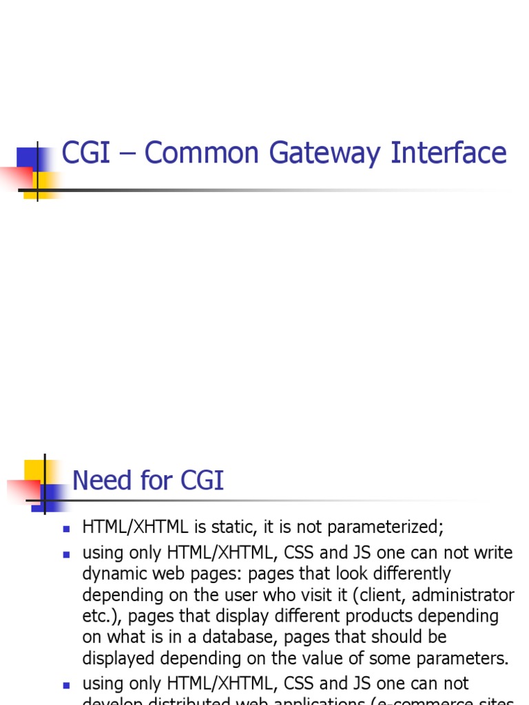 Understanding Common Gateway Interface | PDF | Hypertext Transfer ...