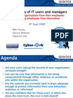 The Security of IT Users and Managers - Protecting Organisations From Their Employee - Protecting Employees From Themselves
