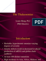 The Thalassemias: Louis Meng, PL2 PHO Elective