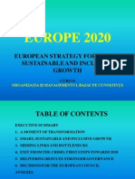 EUROPE 2020: European Strategy For Smart, Sustainable and Inclusive Growth