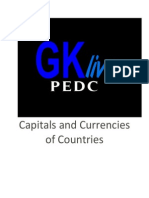 Capitals and Currencies of Countries PDF