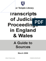 Judicial Proceedings Wales