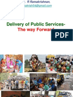 Delivery of Public Services-The Way Forward