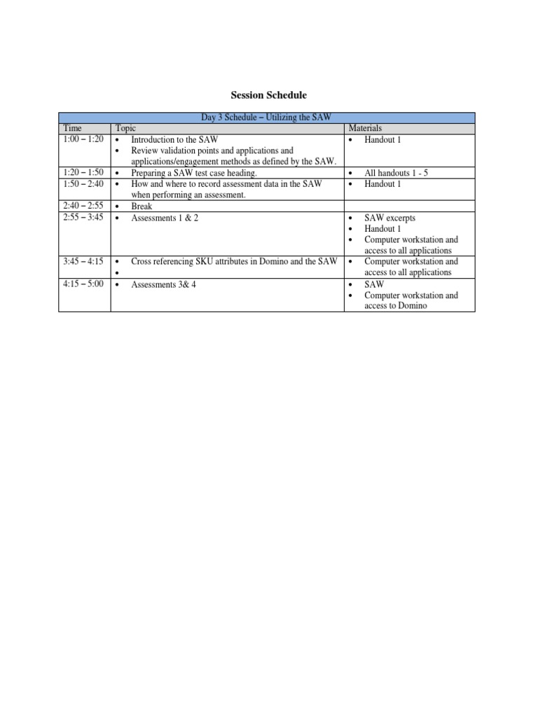 Schedule | PDF | Technology & Engineering | Computers