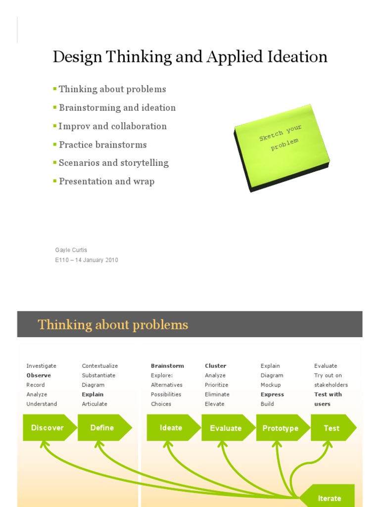 Design Thinking and Applied Ideation | PDF | Design Thinking ...