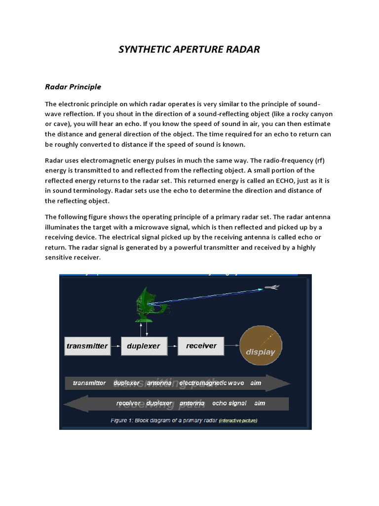 Synthetic Aperture Radar Explained | PDF | Radar | Microwave Technology