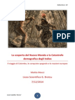 La Scoperta Del Nuovo Mondo e La Catastrofe Demografica Degli Indios