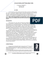 Lesson and Lab Activity With Photovoltaic Cells