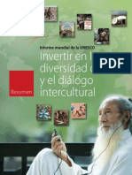 Resumen Unesco Invertir en Diversidad Cultural