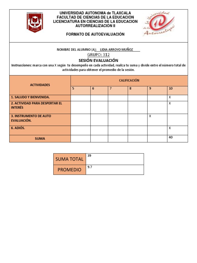 Autoevaluacion 5 Tercer Parcial | PDF | Crecimiento personal y profesional