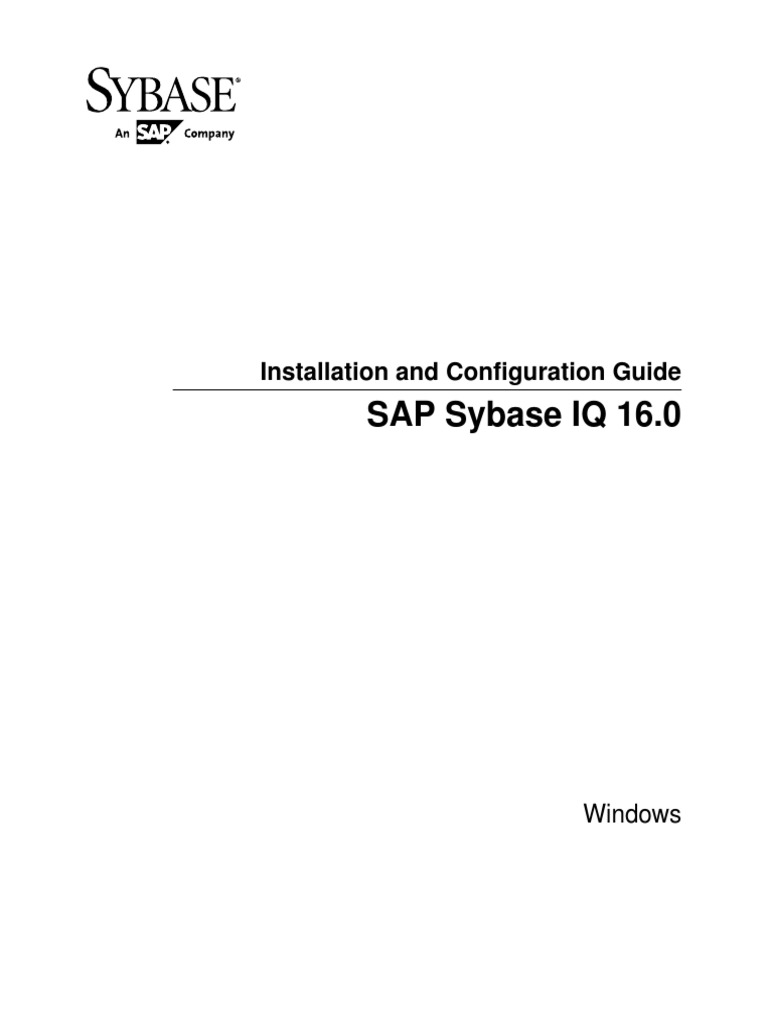 Sybase IQ 16.0 Installation | PDF | Command Line Interface ...