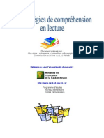 Cahier Des Strategies de Comprehension en Lecture