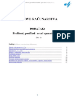 Dodatak - Prefiksni, Postfiksni I Ostali Operatori U C-U (Dio 1)