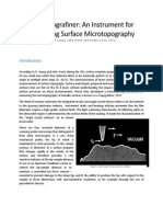 Measuring Surface Microtopography with the Topografiner