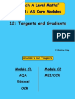 12 Tangents and Gradients