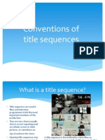 Conventions of Title Sequences
